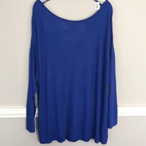 Old Navy XXL Royal Blue 3/4 Sleeve Top. NWT.
